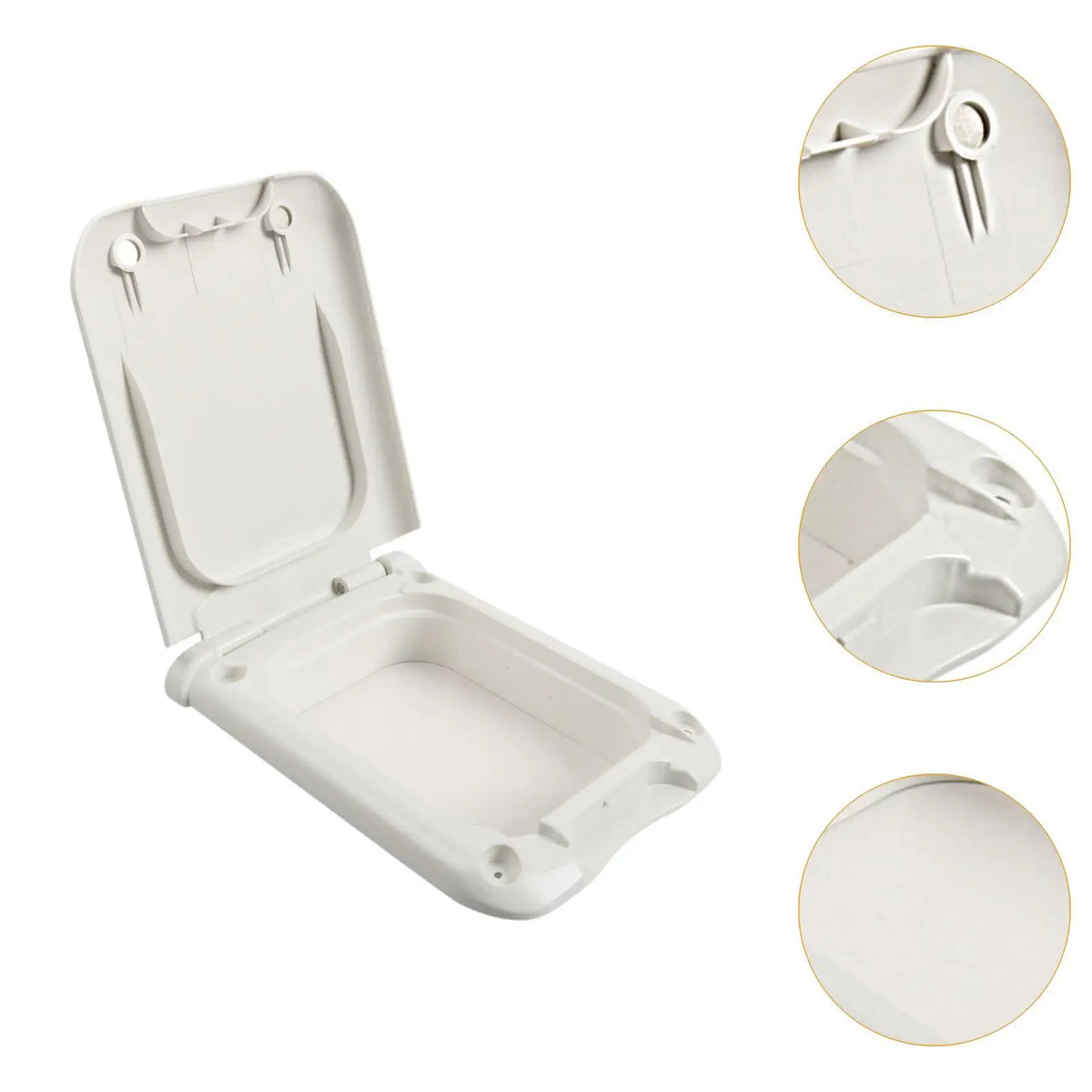 RV Power Outlet Box with Sealed Lid Sturdy Professional RV Electrical Outlet Panel Weatherproof for Trailer Camping Quake