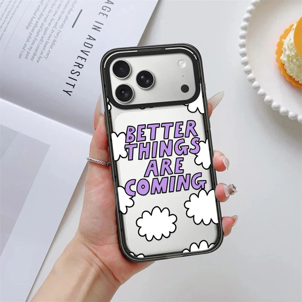 6090817 Impact Black Border Magnetic Phone Case Cover for IPhone 12 13 14 15 16 17 18 Pro Max Case Quake