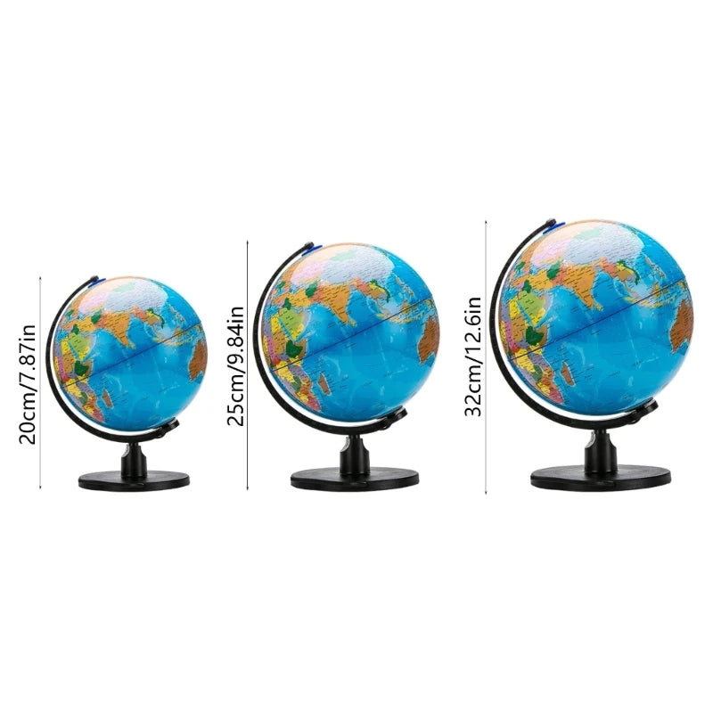 Compact To Large Illuminated Earth For Various Spaces with High Resolution Display Strong Build In 20cm 25cm 32cm K1KF Quake