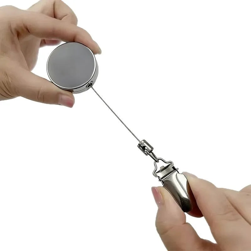 Multi Function Retractable Clip Creative Auto Rebound Hook No Drill Wall Holder for Hand Towel Pull Rope Household Gadget Quake