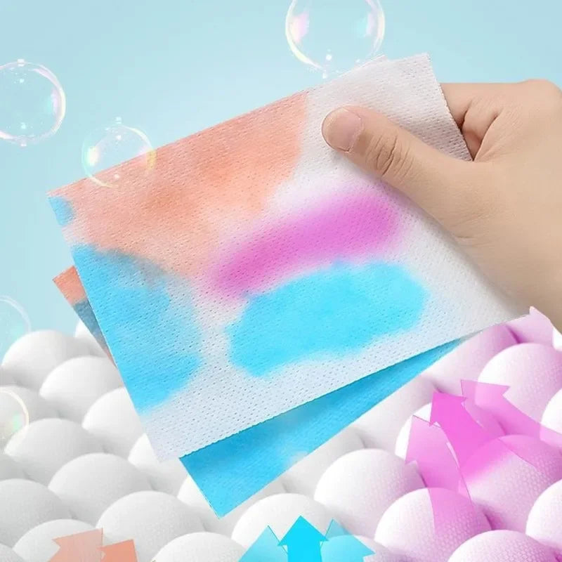 Household Items Laundry Paper Stain Resistant Clothing Sheet Anti Skewing Color Mixing Suction Washing Quake