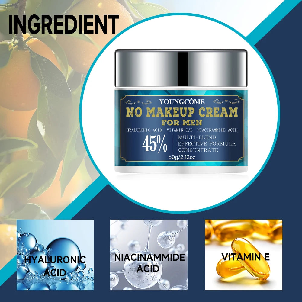 Man a moisturizing face lighting cream that hides pores and fine wrinkles Anti Aging Firming Lifting Fade Fine Lines Whitening Quake