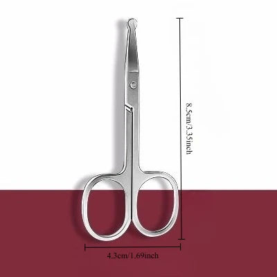 vvocci Nose Hair Trimmer Double-headed Nose Hair Trimmer Spiral Ear Pick Nose Hair Trimmer Stainless Steel Nose Hair Scissors Quake