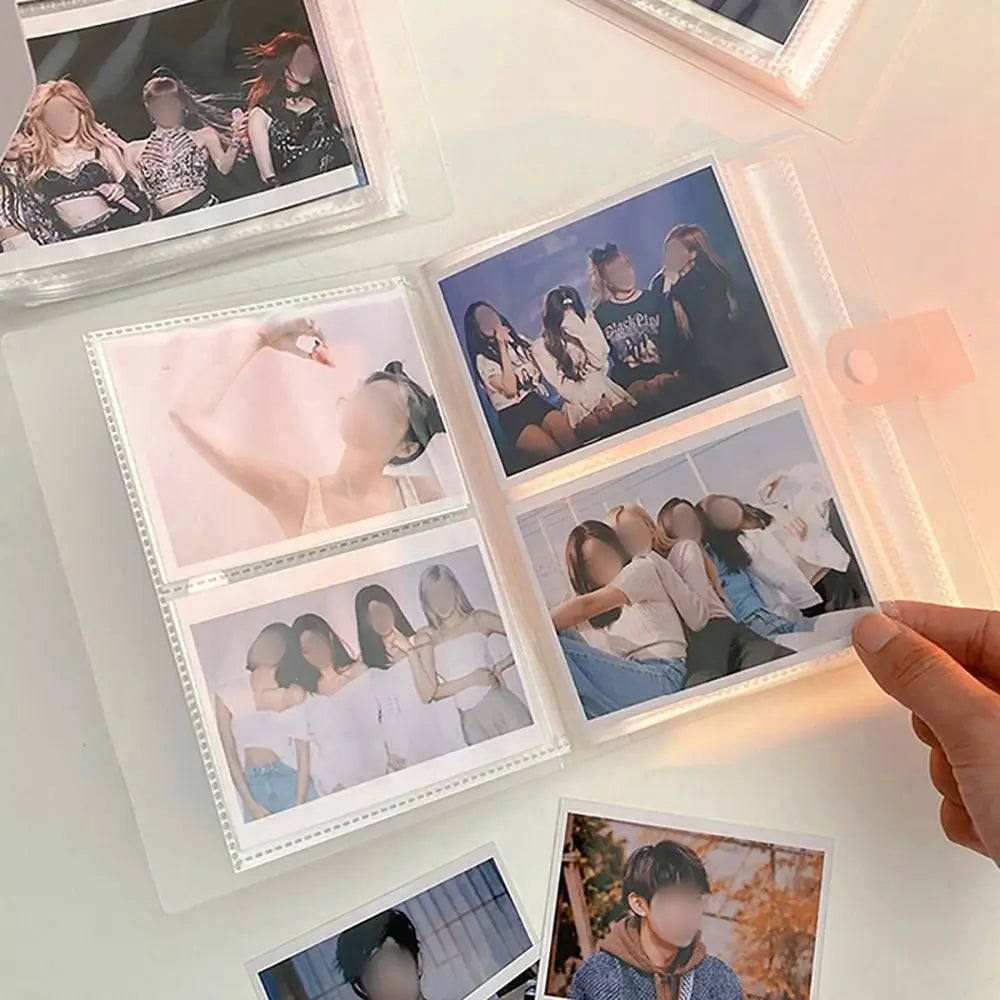 3/4/5/6 Inch 80/160 Slot Photo Album Idol Photocard Holder Idol Star Card Collect Book Creative Photo Albums Picture Card Holder Quake