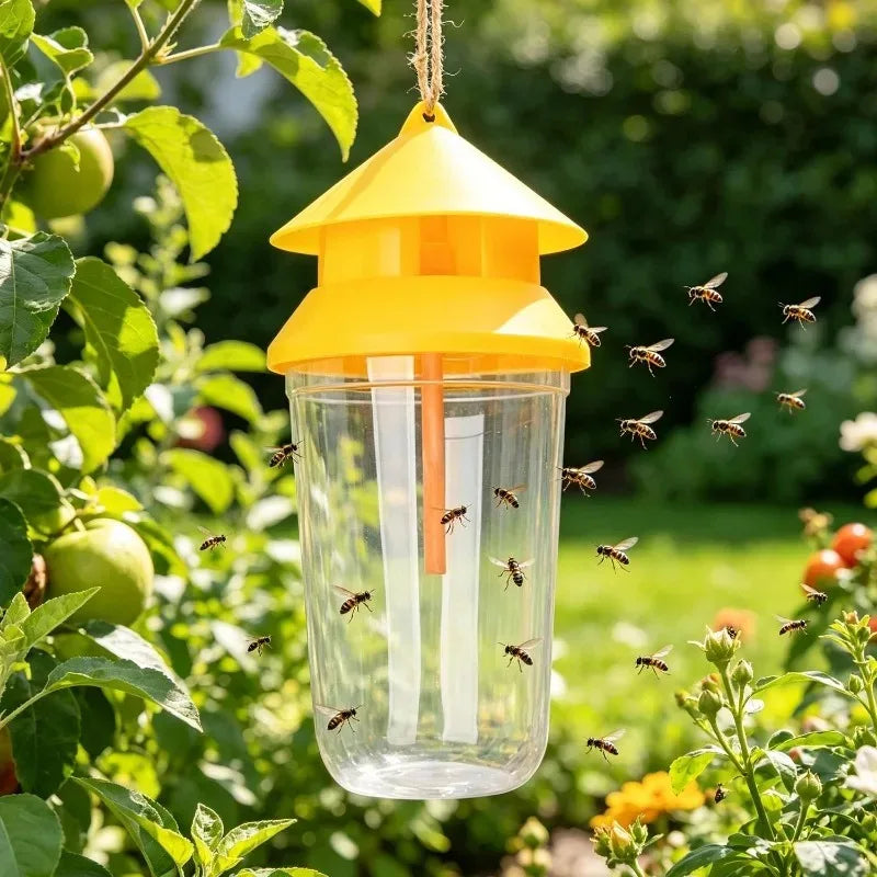 50/1PCS Fly Killer Hanging Traps with Pheromone Attractant Drosophila Catcher Trap Home Garden Farming Fruit Protection Supplies Quake