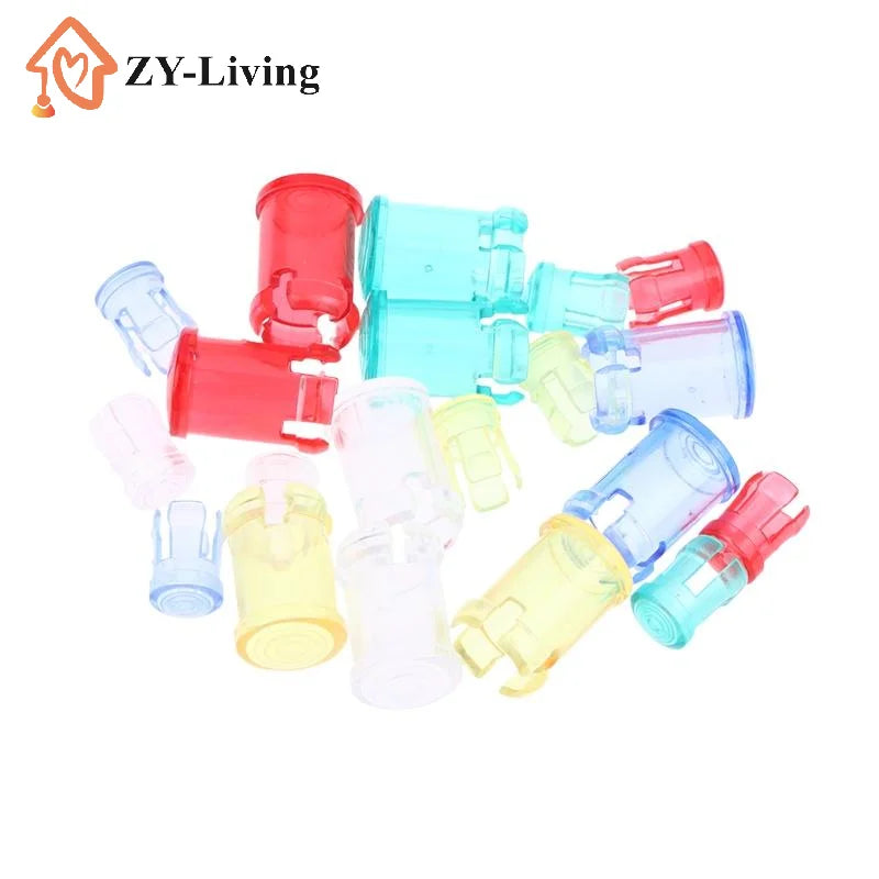 20Pcs/lot 3MM 5MM LED Light Emitting Diode Lampshade Light Guide Light Guide Cap Protective Cover Led Transparent Lamp Caps Quake