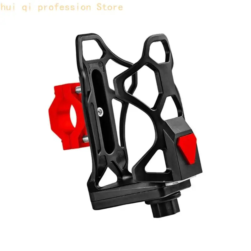 Universal Motorcycle Drink Holder Aluminum Adjustable Cup Mount Quick Installation No Tools Needed for Bike Handlebar H8WE Quake Red China Mainland