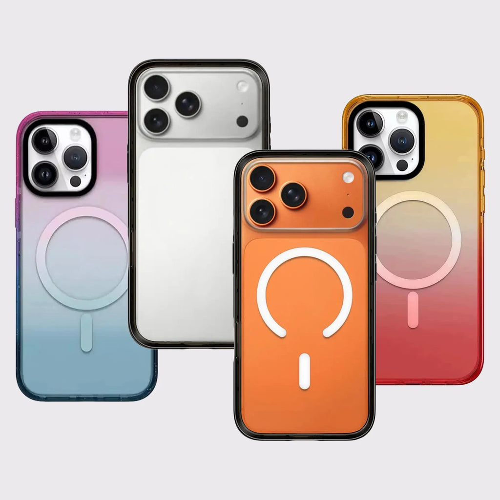 Plain Gradient Transparent Magnetic Case: Compatible with IPhone 18 17 16 15 14 13 Pro Max 18Pro Quake