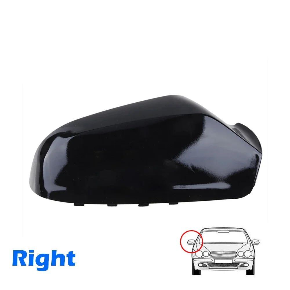 For Opel Vauxhall Astra H 2004-2009 Car Rearview Replacement Side Mirror Cover Wing Cap Exterior Door Case Trim Gloss Black Auto Quake Gloss Black R