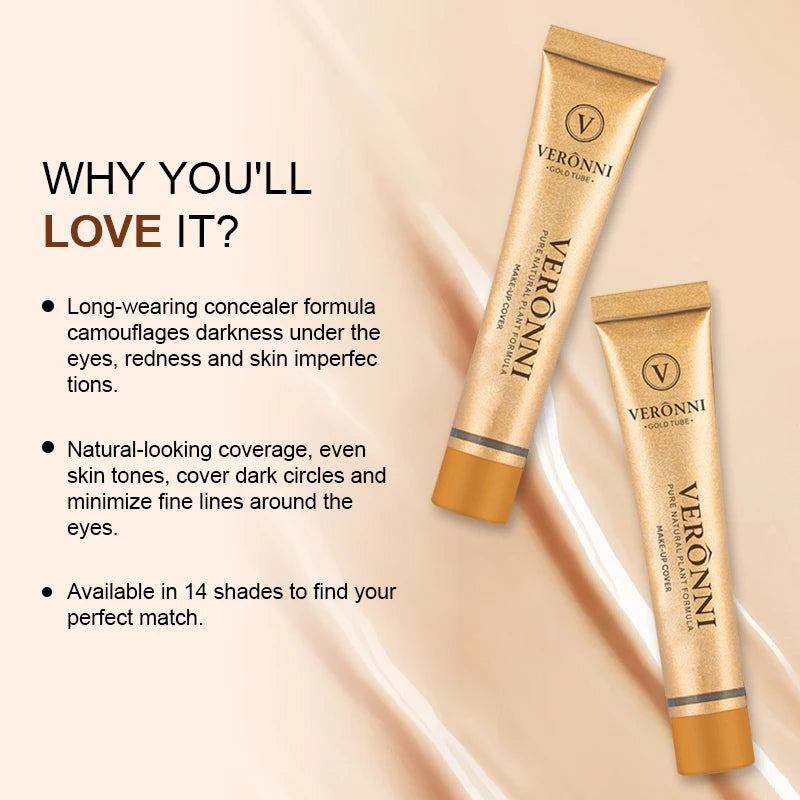 Long-lasting waterproof and sweatproof concealer with natural nude Maquiagem Liquid Concealer Beauty Face Cosmetics Makeup Base Quake