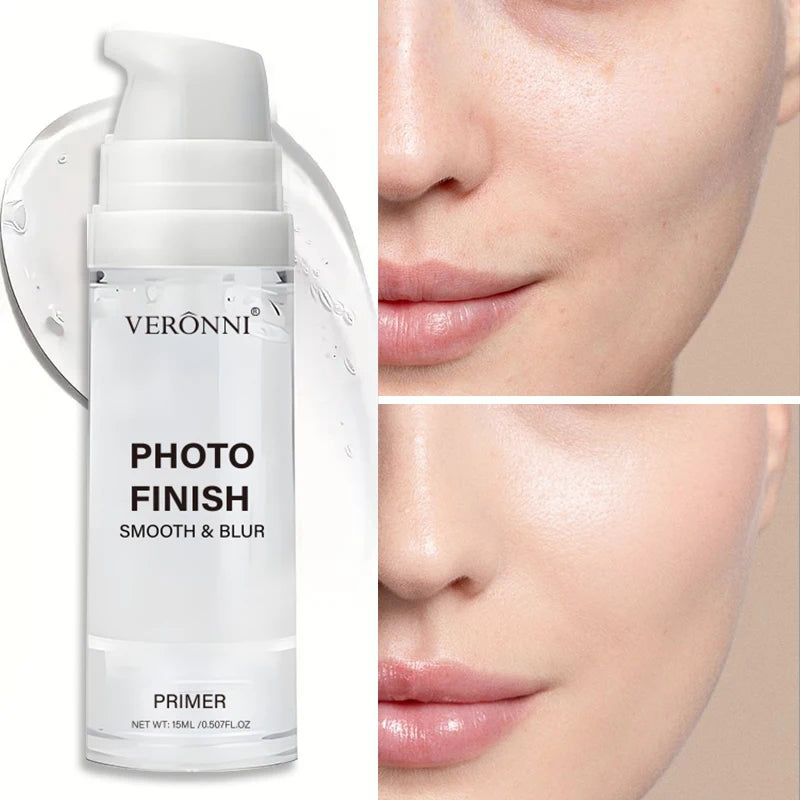 VERONNI Long-lasting Moisturizing Primer-Smooth,Moisturizing,Matte to Make Create Bright White Skin Face Base Makeup Cosmetics Quake 15ML