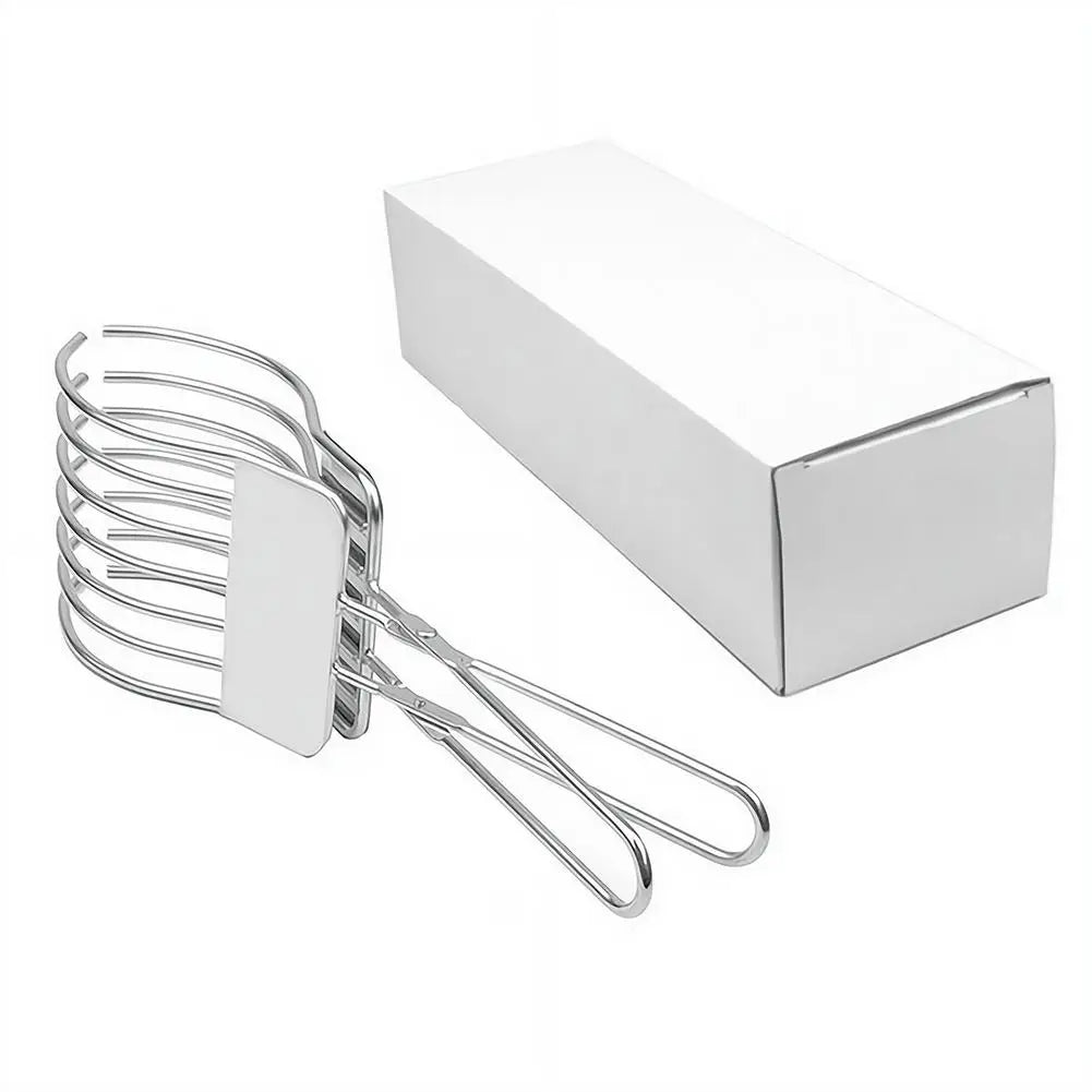 Stainless Steel Slicing Tong for Roast Meat Ham Bread Grater Multi-Functional BBQ Holder Precision Cutting Tool Kitchen Quake