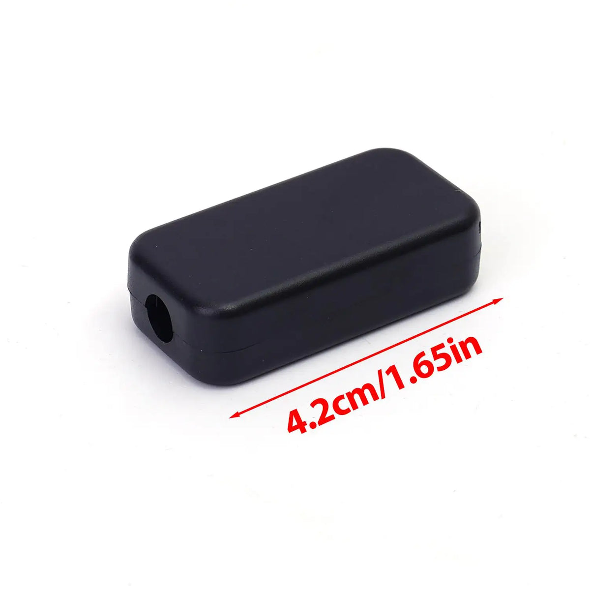 10/1PCS Waterproof Black Housing Electronic Project Protection Box PCB Circuit Board Electrical Wire Junction Box Plastic Shell Quake D64 (4.2x2.2x1.2cm) 1PC