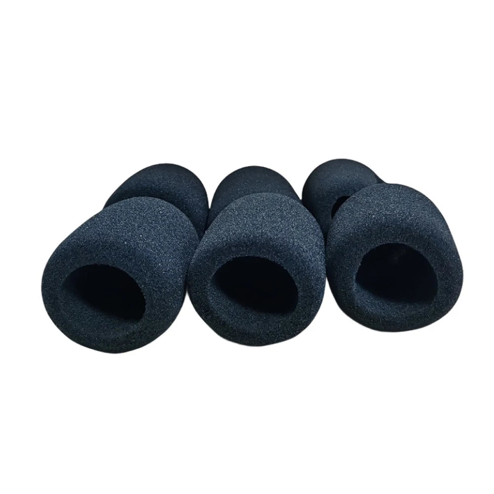 6pcs Microphone Cover High Density Mic Windscreen Sponge Foam For Most Standard Microphones Quake