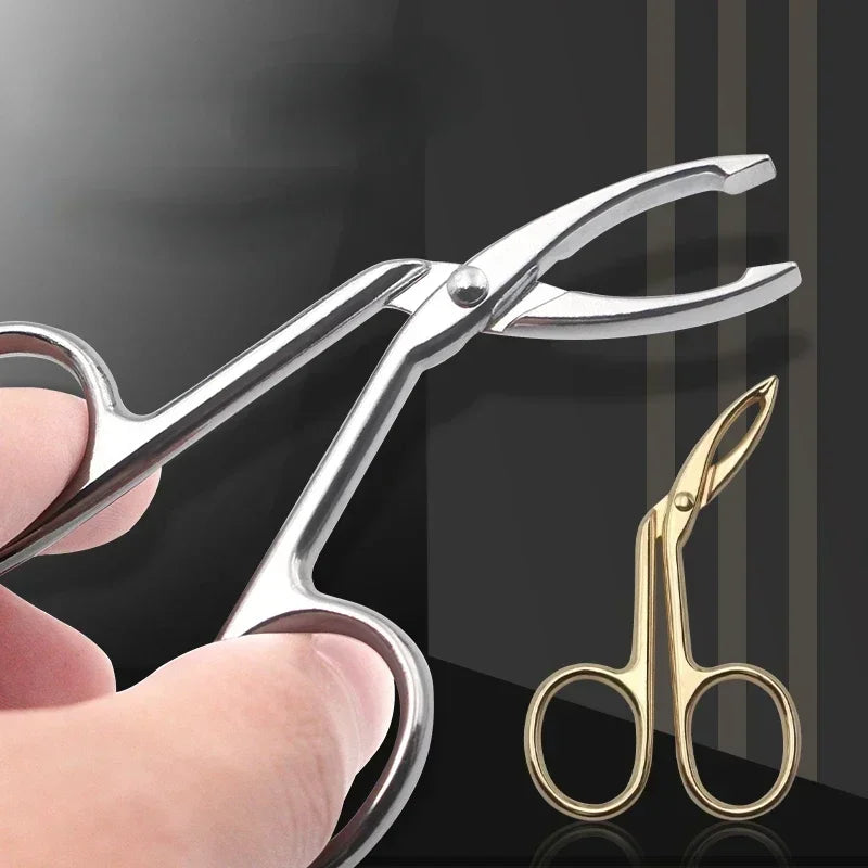 New Elbow Eyebrow Pliers Clip Scissors Tweezers Straight Pointed Stainless Steel Eyebrow Plucking Makeup Beauty Tools Quake