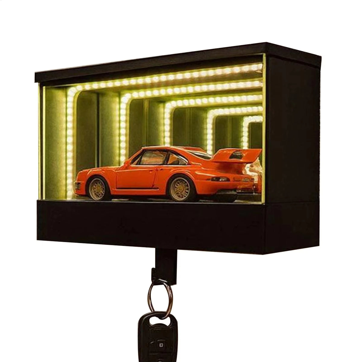 Car Garage Key Holder Key Organizer with LED Light Car Key Hanger for Door Apartment Home Office Entryway (car not included) Quake