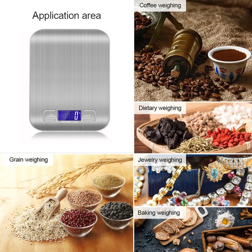 Household Kitchen High-precision Electronic Pastry Baking Scale Small Food Baking Scale 10kg/1g Accurate Weighing Quake