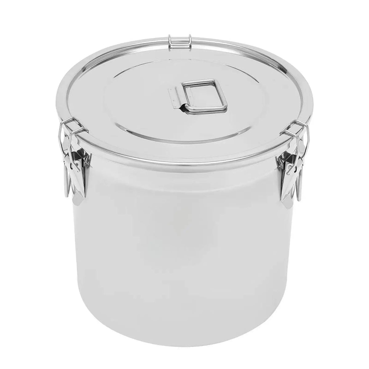Stainless Steel Bucket Milk Bucket Can Large Capacity Storage Storager Bucket Kitchen Storage Jar Oil Food Bean Flour Sugar Quake