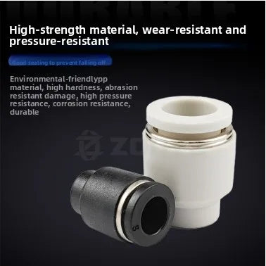 3/5PCS PPF Pneumatic Joints PPF Pipe Caps, Straight-through, Quick Plug Air Hoses, Caps, Pipe Plugs,4/6/8/10/12/14/16 Pipe Plugs Quake