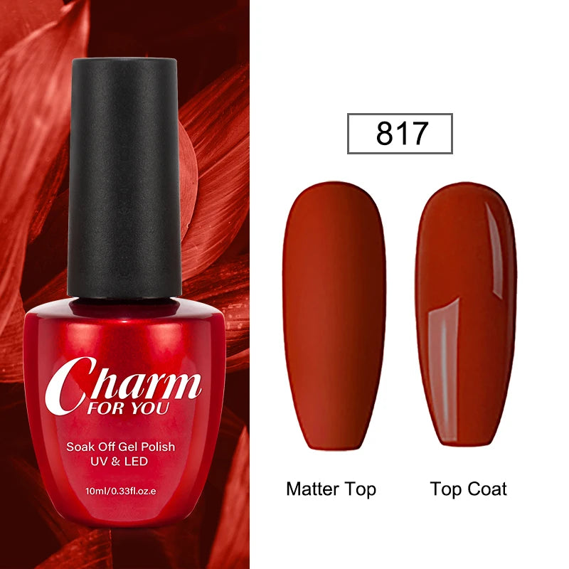 23 Color Gel Nail Polish 3 IN 1 One Step Summer Color Gel Varnish Semi Permanent UV/LED Soak Off Manicure Nail Art Gel Lacquer Quake 817