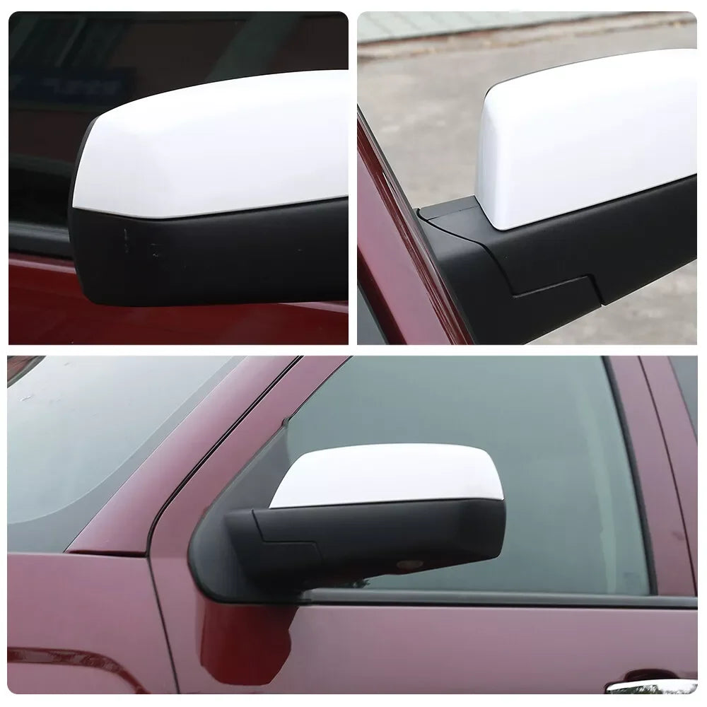 For Chevrolet Silverado GMC Sierra 1500 2500 3500 2014-2018 2x Car Replacement Rearview Side Mirror Cover Wing Cap Case Trim Quake