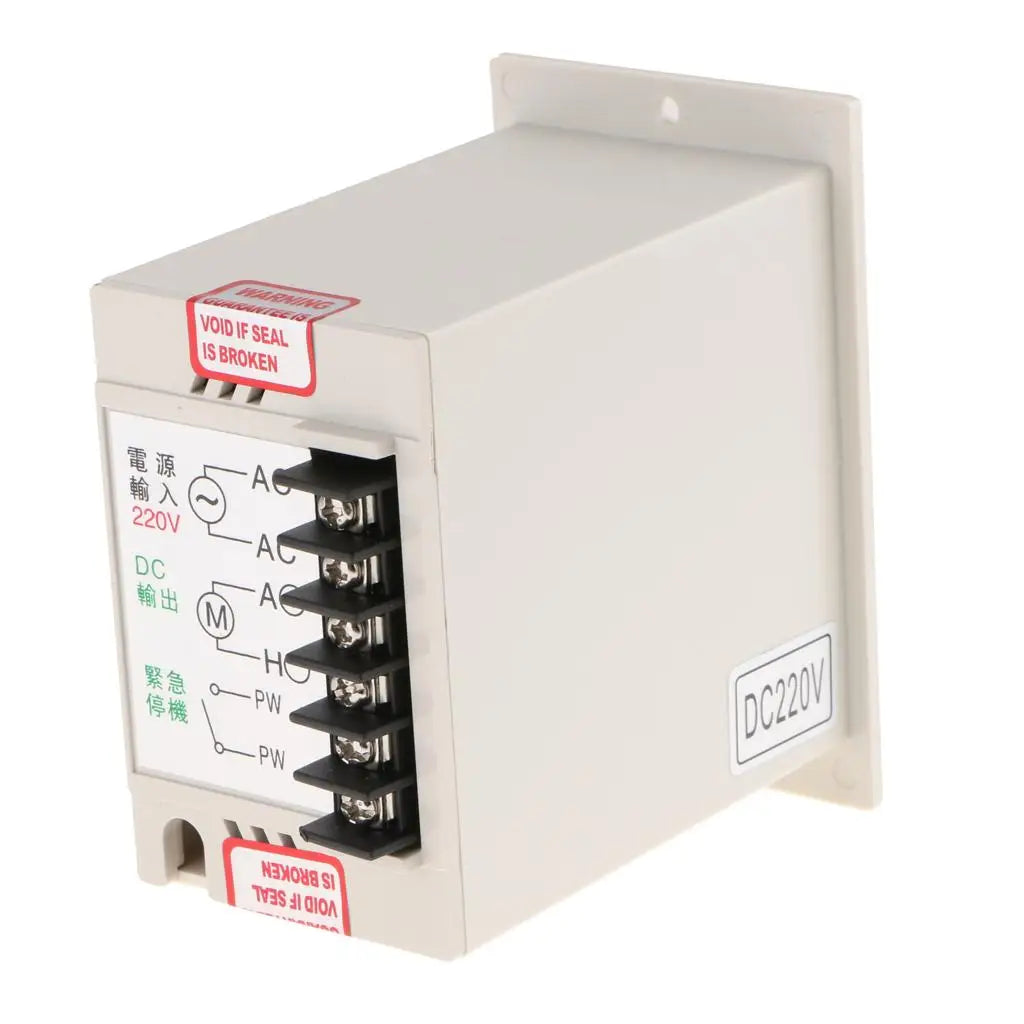 Motor Speed Control 220V Compact Electronic Component DC 0 to 220V Output with Fuse for Small Machinery Quake