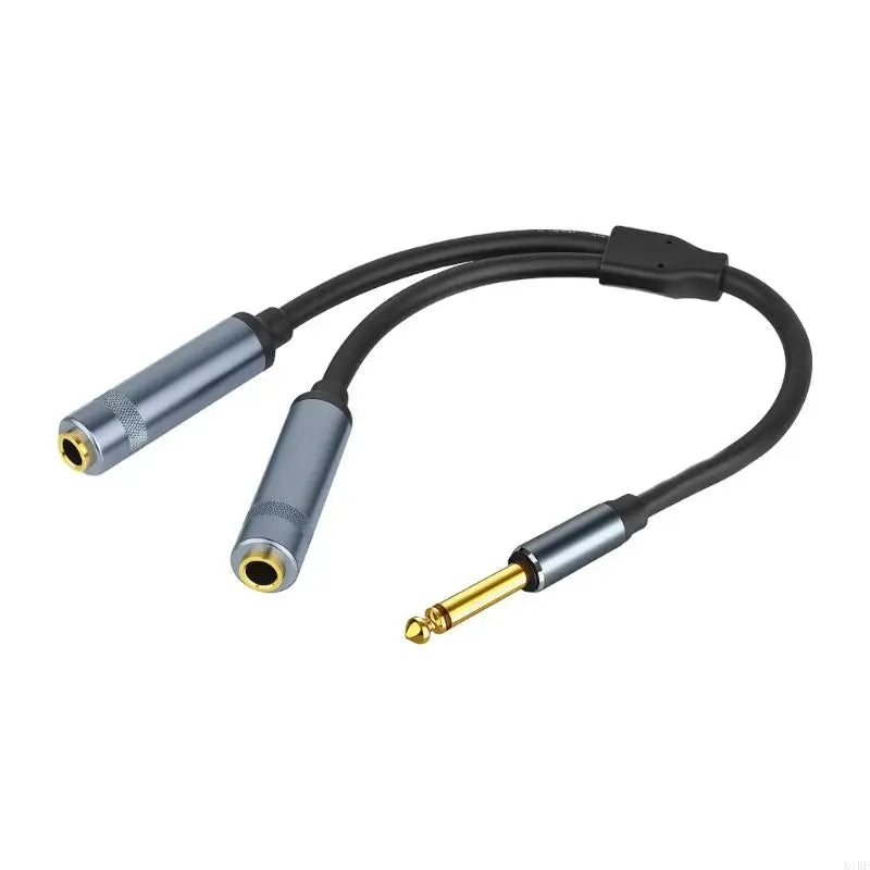 Single Channel 6.5mm Y Splitter Cable Connectors Wire Line Connection Device To Two Speakers Or Mixers K1KF Quake