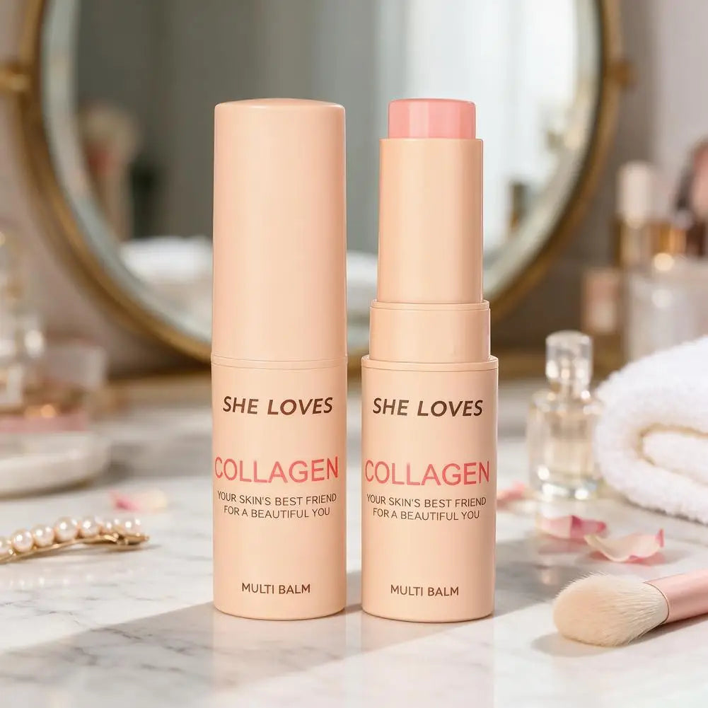 Moisturizing Wrinkle Bounce Multi Balm Collagen Multi Balm Stick Wrinkle Bounce Balm Multi Cream Dull Cosmetics Korean Quake