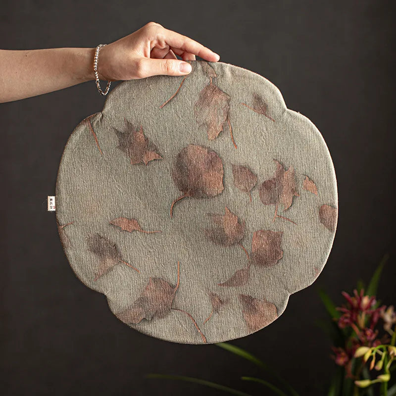Chinese Round Tea Mat Zen Fabric Table Dry Tea Mat Kung Fu Tea Cup Accessories Waterproof Tea Mat Quake