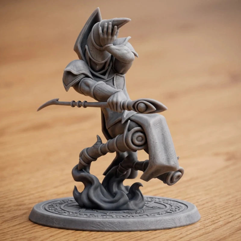 Hot New Yu-Gi-Oh Dark Magician 3D Printed Mini Figure Desktop Decor Statue Anime Collectible Diy Handmade Gift for Fans Quake