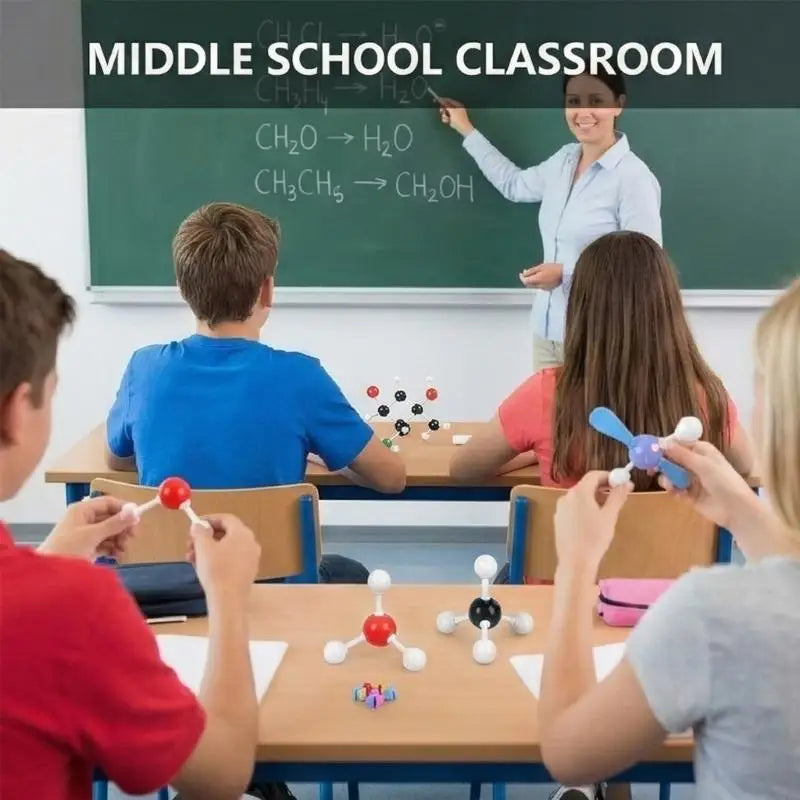 207Pcs Chemistry Molecular Model Set with 79 Atoms 110 Short and Long Bonds 18 Electron Clouds for Science Education K1KF Quake