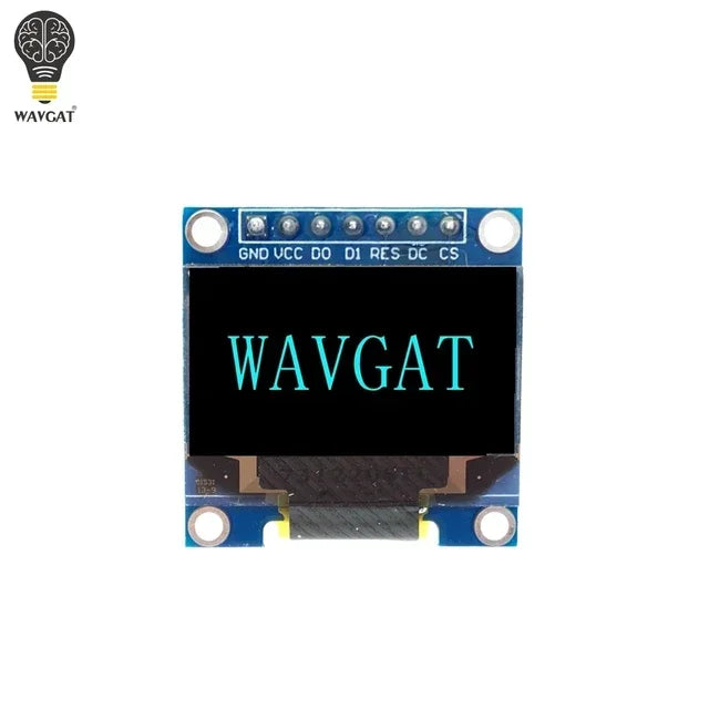 0.96 inch OLED IIC Serial White Display Module 128X64 I2C SSD1306 12864 LCD Screen Board GND VCC SCL SDA 0.96" for Arduino Black Quake 7Pin Blue