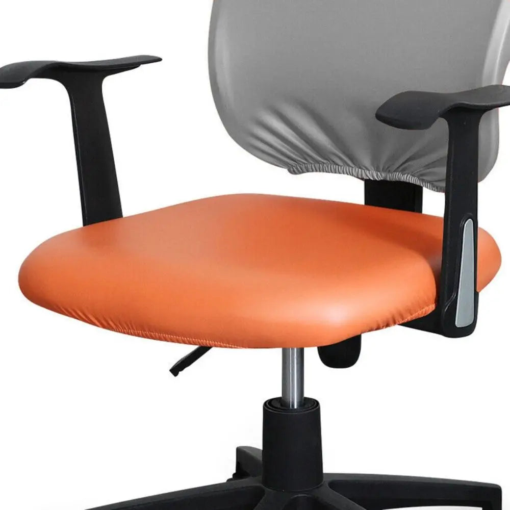 New Waterproof Computer Chair Covers PU Leather Elasticity Chair Seat Covers Office Chair Slipcovers Quake