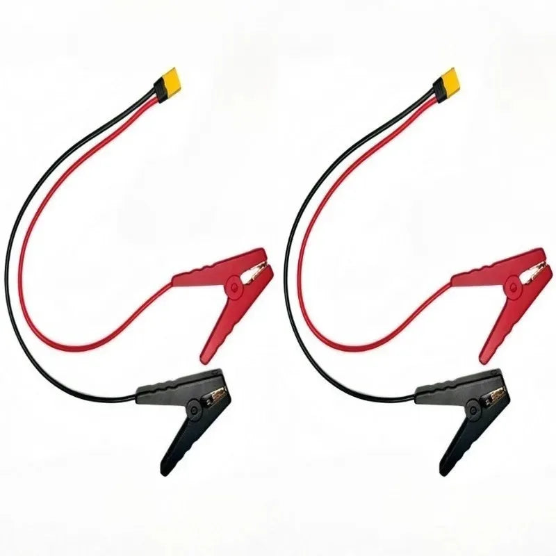 Heavy Duty 10/12AWG XT60/90 to Alligator Clips Cable High Current Low Resistance Wire Lithium Charging Model Aircraft Power Cord Quake XT60-M and F 12AWG 2M