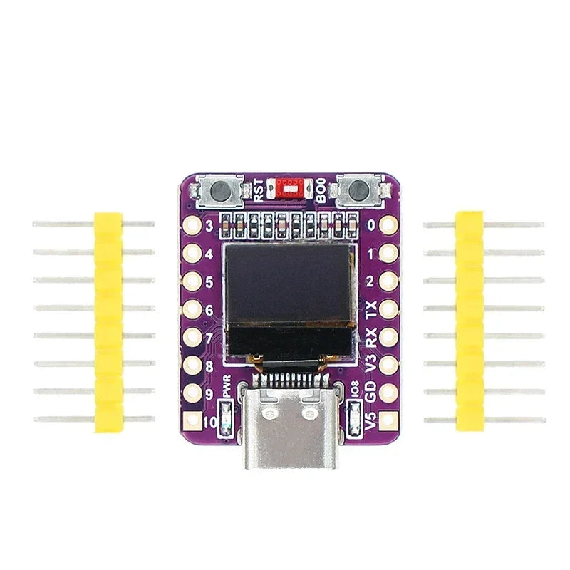 ESP32-C3 OLED- development board with- 0.42 inch OLED module ceramic antenna ESP32 supermini development board wifi Bluetooth Quake