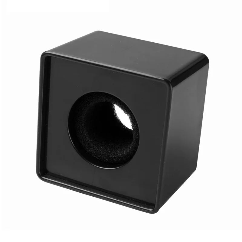 Microphone Flag Station Cube ABS Square Flags Interview Mic Logo Mark TV Station Reporter Microphone Cube Box Foam Cover Quake black