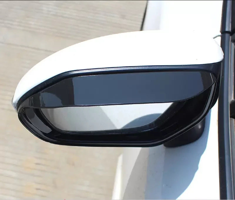 For Toyota Corolla 2019-2024 2x Car Sticker ABS Exterior Side Mirror Rain Eyebrow Frame Trim Decorative Accessories Carbon Black Quake