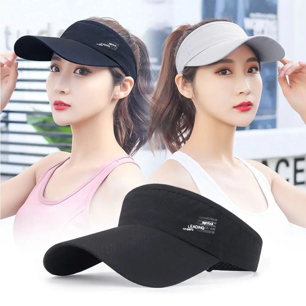 Summer Breathable Sun Hat Quick-drying Adjustable Baseball Cap Casual Top Empty Beach Hat Tennis Quake