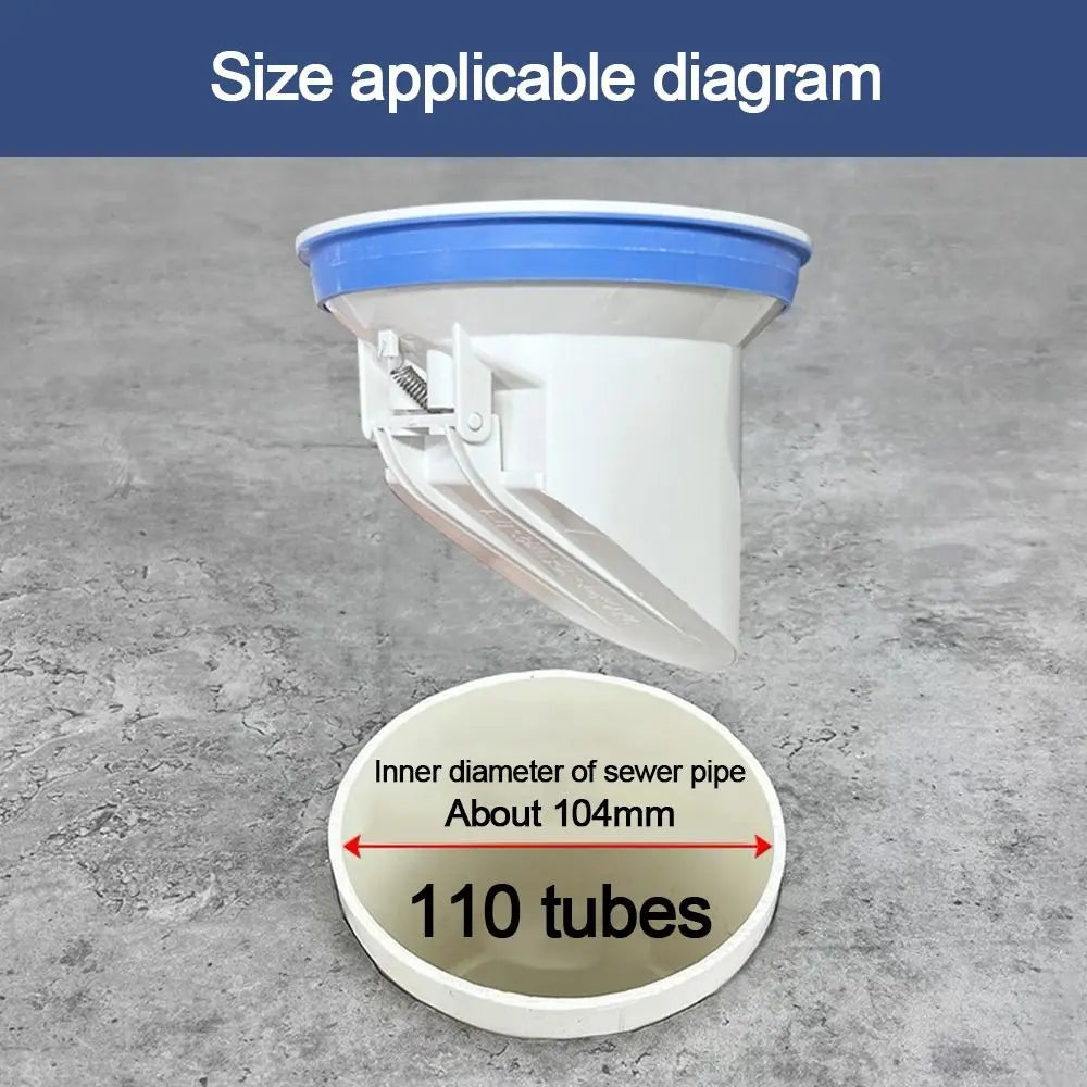Anti-leak Toilet Flange Ring Floor Outlet Odor-resistant Drain Pipe Cover Automatic Closing Replacement Toilet Repairing Parts Quake