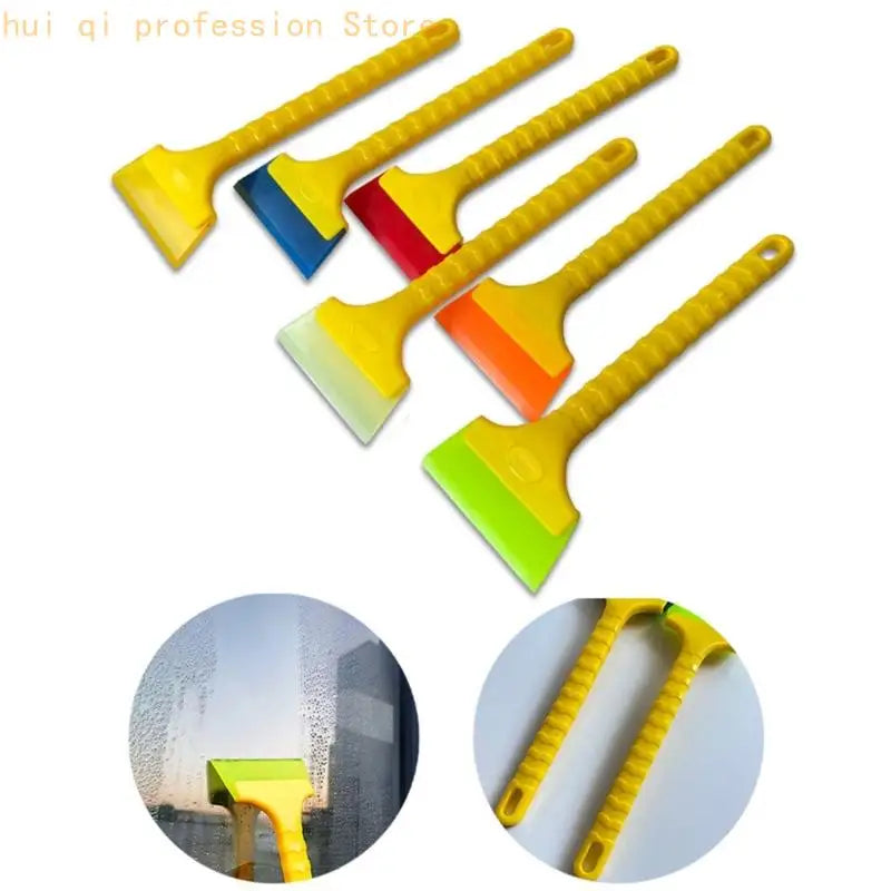 Long Handle Squeegee Wiper Ice Scraper For Car Window Glass Cleaning With Rubber Blade And Nonslip Grip H8WE Quake