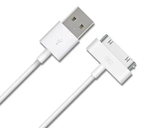 30 Pin Cord Adapter Accessories Nano Touch Charging Data Cable Usb Charger For IPhone 4 4s 3G 3GS IPad 1 2 3 IPod Quake White 1m
