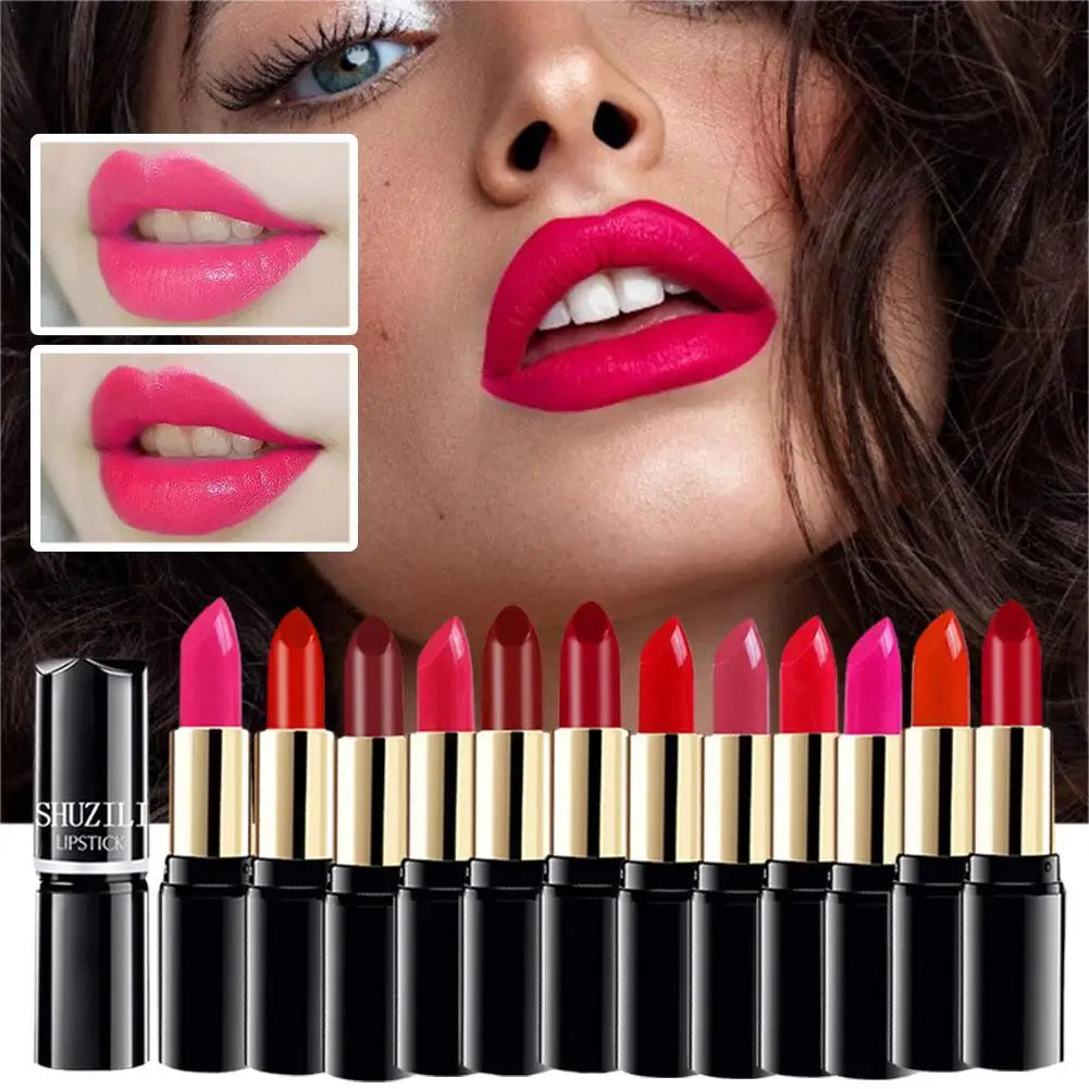 Original Tube Lipstick Smooth Long Lasting Mini Tube Mate Velvet Lipstick Moisturizer Gloss Waterproof Lip Lipstick Cosmetic Quake