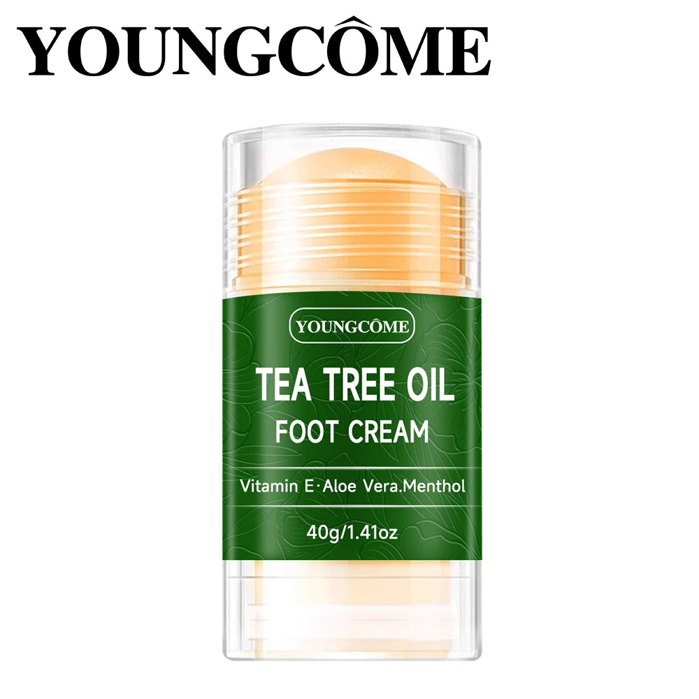 Tea Tree Oil Foot Cream Deep Hydrating Foot Care Moisturizing Roughness Softens Cracked Feet Exfoliating Foot Care Quake