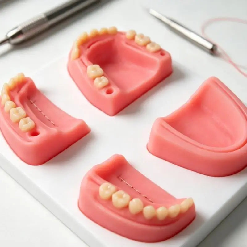 Dental Suturing Practice Model Set with 4 Training Modules for Suture Techniques, Classroom Instruction and Individual K1KF Quake