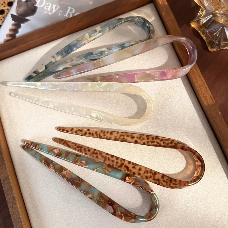 Hair Stick for Women Girls Retro Elegant Chinese Style Hair Styling Accessories Hairpins Barrettes Headdress Headwear Quake