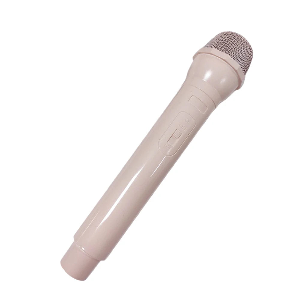 Simulation Microphone Prop,Plastic Realistic Pretend Microphone Prop,Fun Stage Mic Prop for Christmas,Cosplay,Speech,Music Party Quake Pink