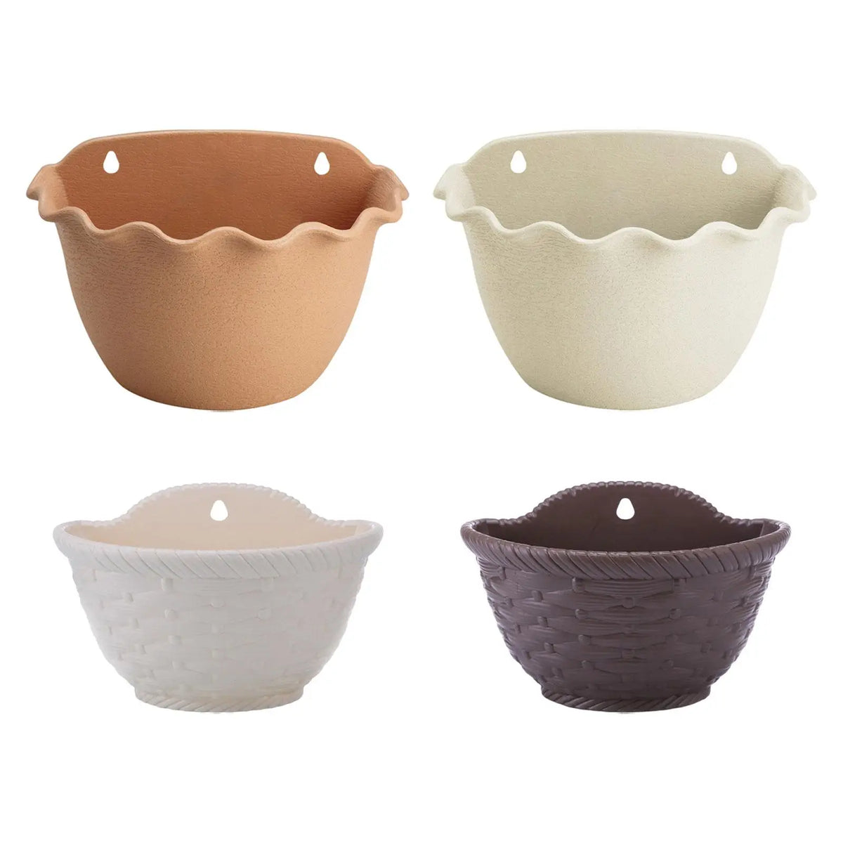 Hanging Flower Pot Wall Mounted Flower Holders Hanging Fence Planter for Yard Indoor Outdoor Backyard Balcony Home Decoration Quake