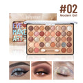 36 Color Eyeshadow Palette Shimmer Matte Multi-Functional Long-Lasting Pigmented Bridal Wedding Day Eye Makeup Quake 02