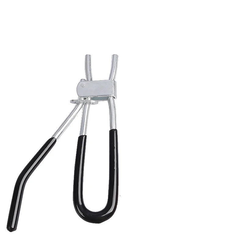 For Motorcycles Non Slip Handle Hose Clamp Pliers Black Handle Professional Brake Fuel Hose Tool Automotive Repair Quake Black handle