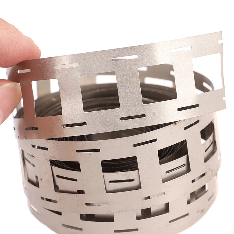 1m/3.2ft 2P 0.15mm Thickness Nickel Plated Steel Strip Sheet For 18650 Battery Spot Welding Quake silver